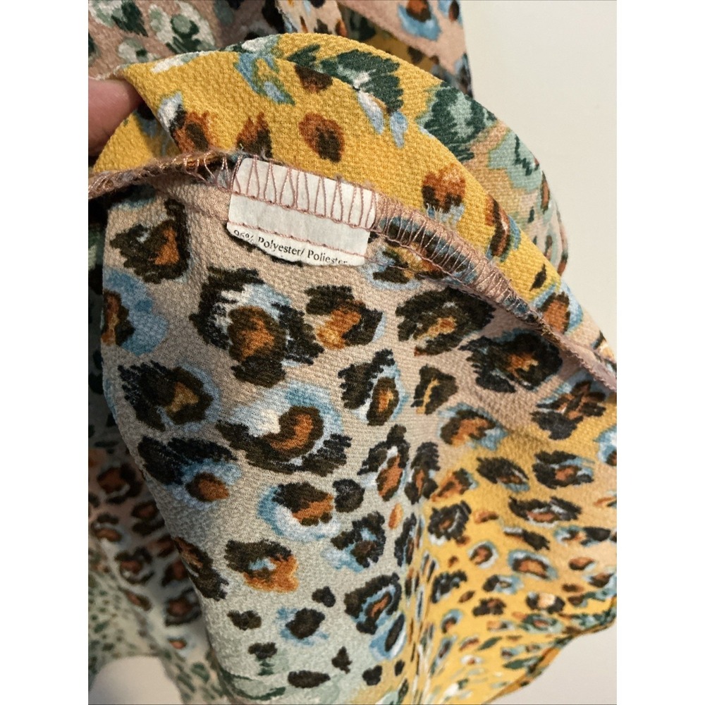 Spin USA Kimono Womens‎ Multicolored Animal Print Short Sleeve One Size - Picture 4 of 7